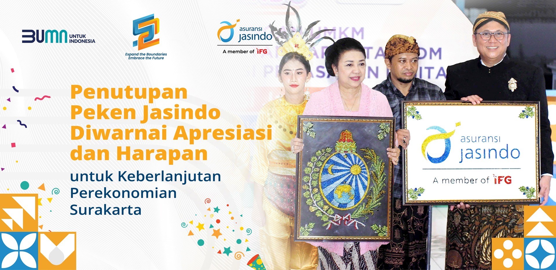 Penutupan Peken Jasindo Diwarnai Apresiasi dan Harapan
untuk Keberlanjutan Perekonomian Surakarta